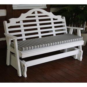 Yellow Pine Marlboro Glider Outdoor Glider