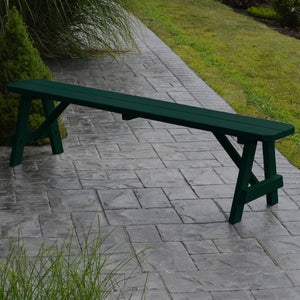 Yellow Pine Traditional Backless Bench – Size 5ft, 6ft, 8ft Picnic Bench