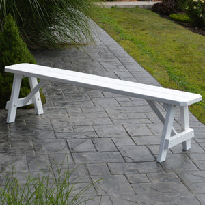 Yellow Pine Traditional Backless Bench – Size 5ft, 6ft, 8ft Picnic Bench