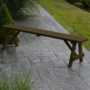Yellow Pine Traditional Backless Bench – Size 5ft, 6ft, 8ft Picnic Bench