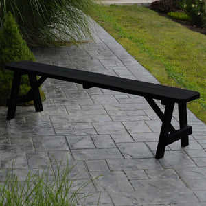 Yellow Pine Traditional Backless Bench – Size 5ft, 6ft, 8ft Picnic Bench