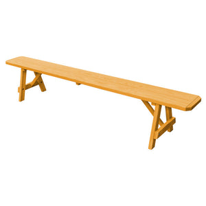 Yellow Pine Traditional Backless Bench – Size 5ft, 6ft, 8ft Picnic Bench