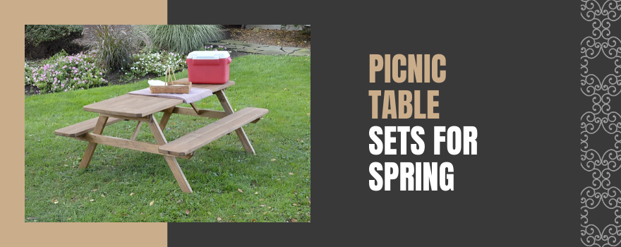 Picnic Table Sets For Spring - The Charming Bench Company