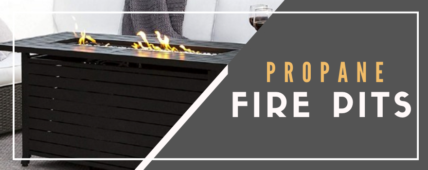 propqne firepit with chairs