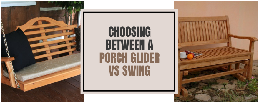 Choosing Between A Porch Swing vs A Glider The Charming Bench