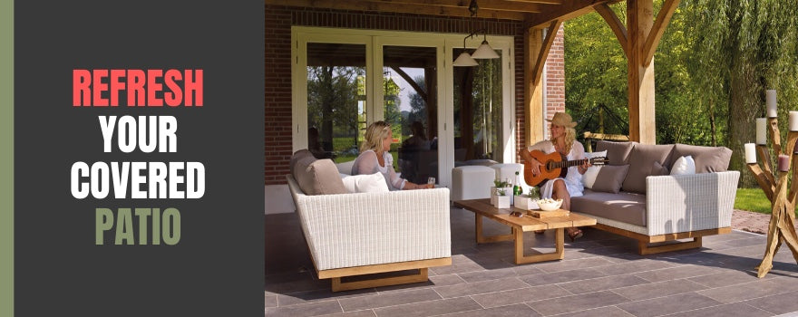 These Proven Style Tips Will Refresh Your Covered Patio - The Charming Bench Company
