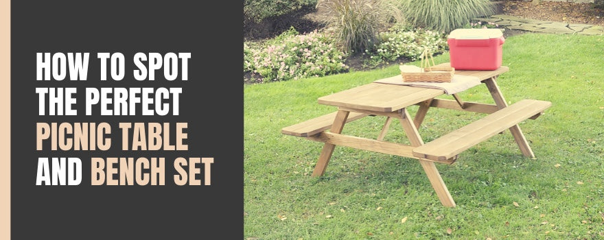 How to Spot the Perfect Picnic Table and Bench Set - The Charming Bench Company