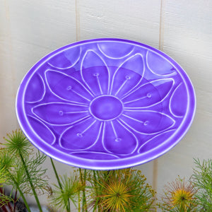 12" Lolly Embossed Birdbaths with Garden Stake Birdbath
