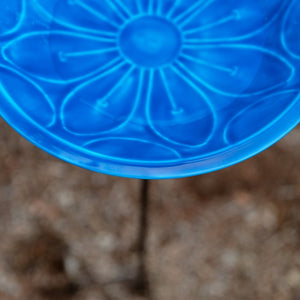 12" Lolly Embossed Birdbaths with Garden Stake Birdbath