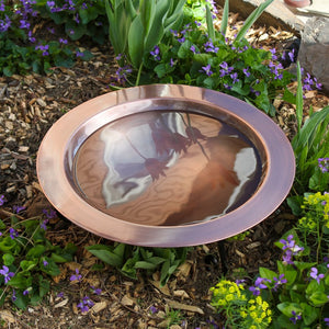 18" Classic Copper Birdbath Bowl by Achla Designs Birdbath Bowl