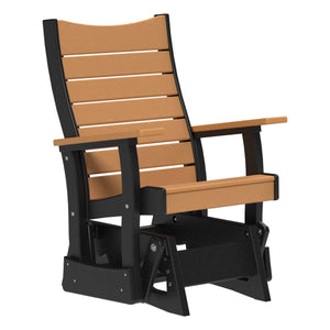 2' Contour Glider Porch Swing Cedar & Black