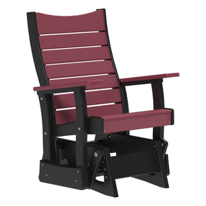 2' Contour Glider Porch Swing Cherrywood & Black