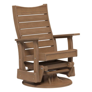 2’ Contour Swivel Glider Porch Swing Antique Mahogany