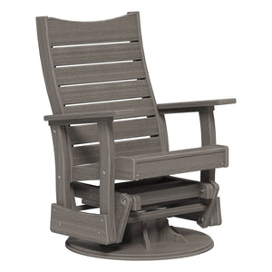 2’ Contour Swivel Glider Porch Swing Coastal Gray