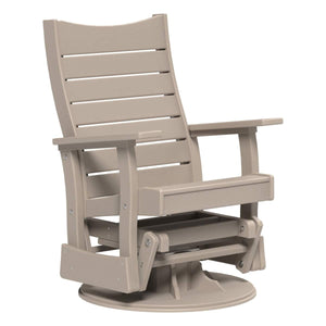 2’ Contour Swivel Glider Porch Swing Weatherwood