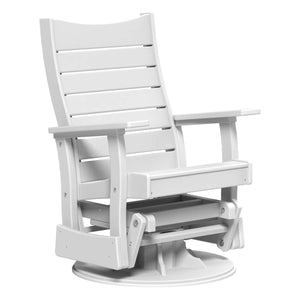 2’ Contour Swivel Glider Porch Swing White