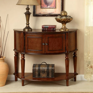 2-Door Display Hutch - Cherry Finish by All Things Cedar Storage Benches