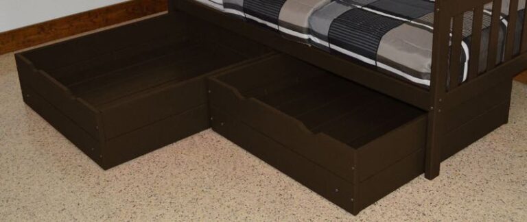 2 Piece Drawers Drawers Full / Coffee Paint