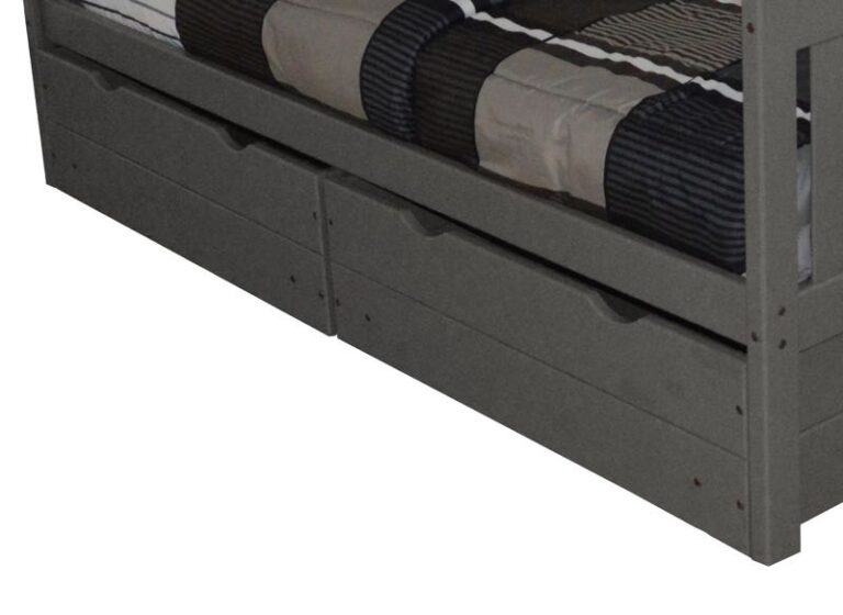 2 Piece Drawers Drawers Twin / Graphite Paint