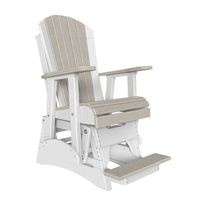2ft Adirondack Balcony Glider Outdoor Glider 2ft / Birch & White