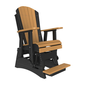 2ft Adirondack Balcony Glider Outdoor Glider 2ft / Cedar & Black