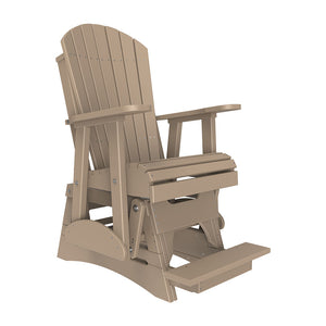 2ft Adirondack Balcony Glider Outdoor Glider 2ft / Weatherwood