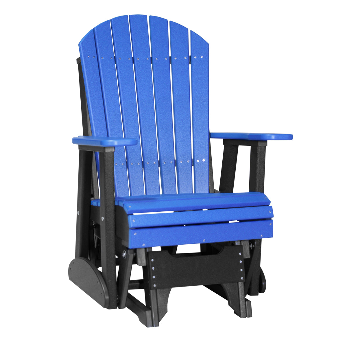 2ft Adirondack Glider Outdoor Glider 2ft / Blue &amp; Black
