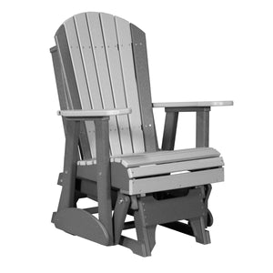 2ft Adirondack Glider Outdoor Glider 2ft / Dove Gray & Slate