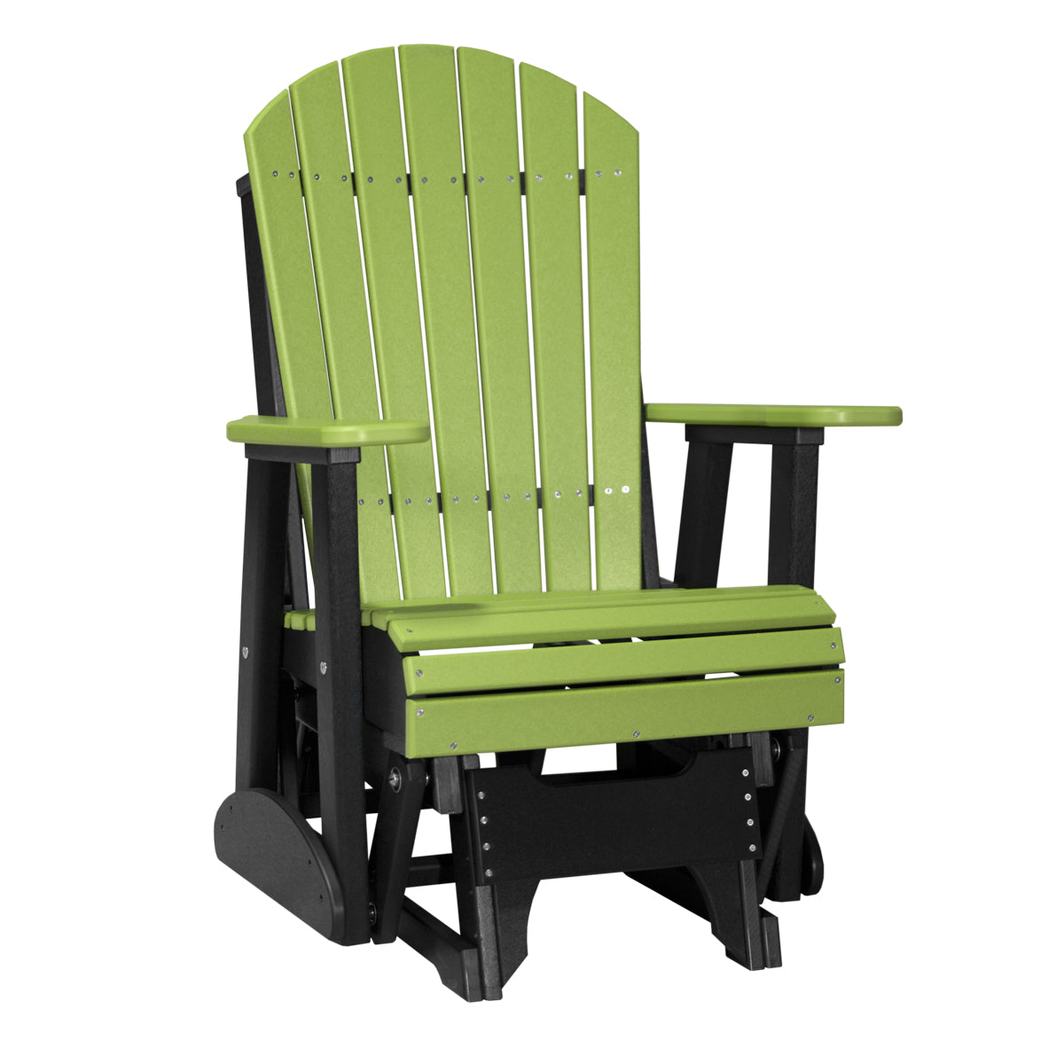 2ft Adirondack Glider Outdoor Glider 2ft / Lime Green &amp; Black