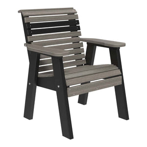 2ft and 4ft Plain Bench by LuxCraft Outdoor Glider 2ft / Coastal Gray & Black