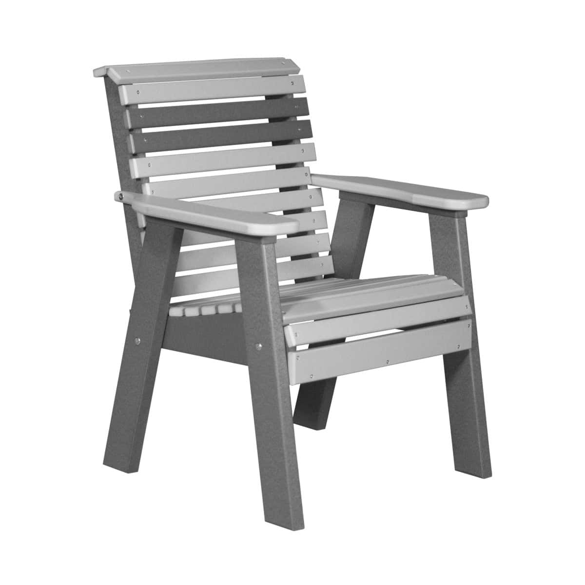 2ft and 4ft Plain Bench by LuxCraft Outdoor Glider 2ft / Dove Gray &amp; Slate