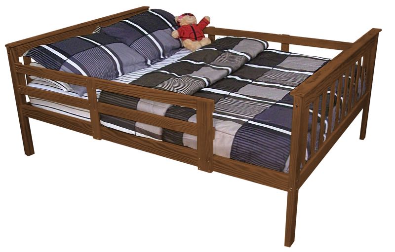 Mission Bed with Safety Rails