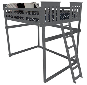 Mission Loft Bed with End Ladder
