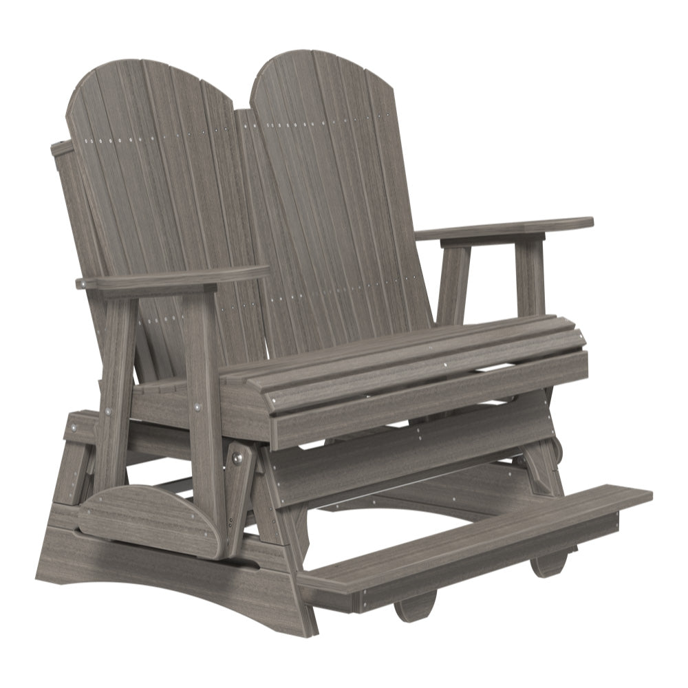 4' and 5' Adirondack Balcony Glider Outdoor Glider 4ft / Coastal Gray