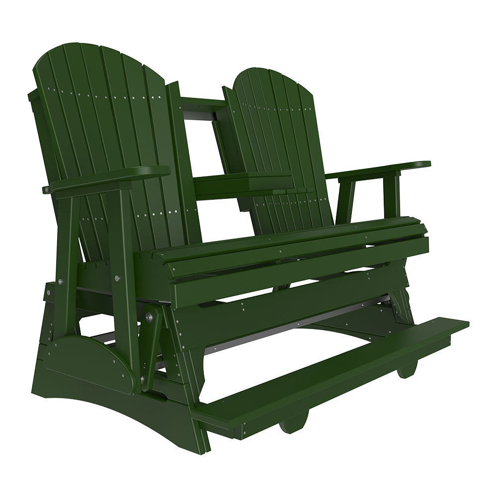 4' and 5' Adirondack Balcony Glider Outdoor Glider 5ft / Green