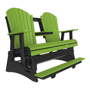 4' and 5' Adirondack Balcony Glider Outdoor Glider 5ft / Lime Green & Black