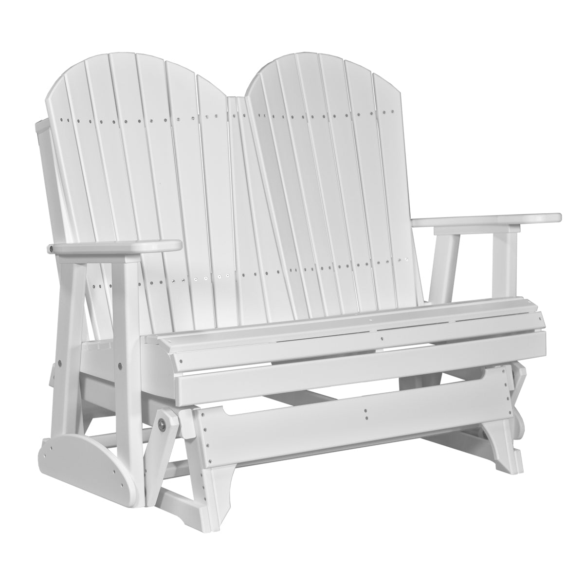 4 ft and 5ft Adirondack Glider Outdoor Glider 4ft / White