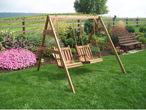 5’2x4 A-Frame Swing Stand for Two Chair Swings Garden Bench
