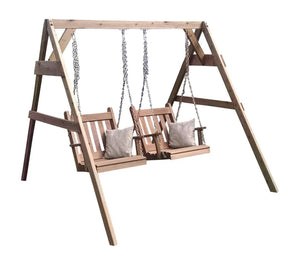 5’2x4 A-Frame Swing Stand for Two Chair Swings Garden Bench