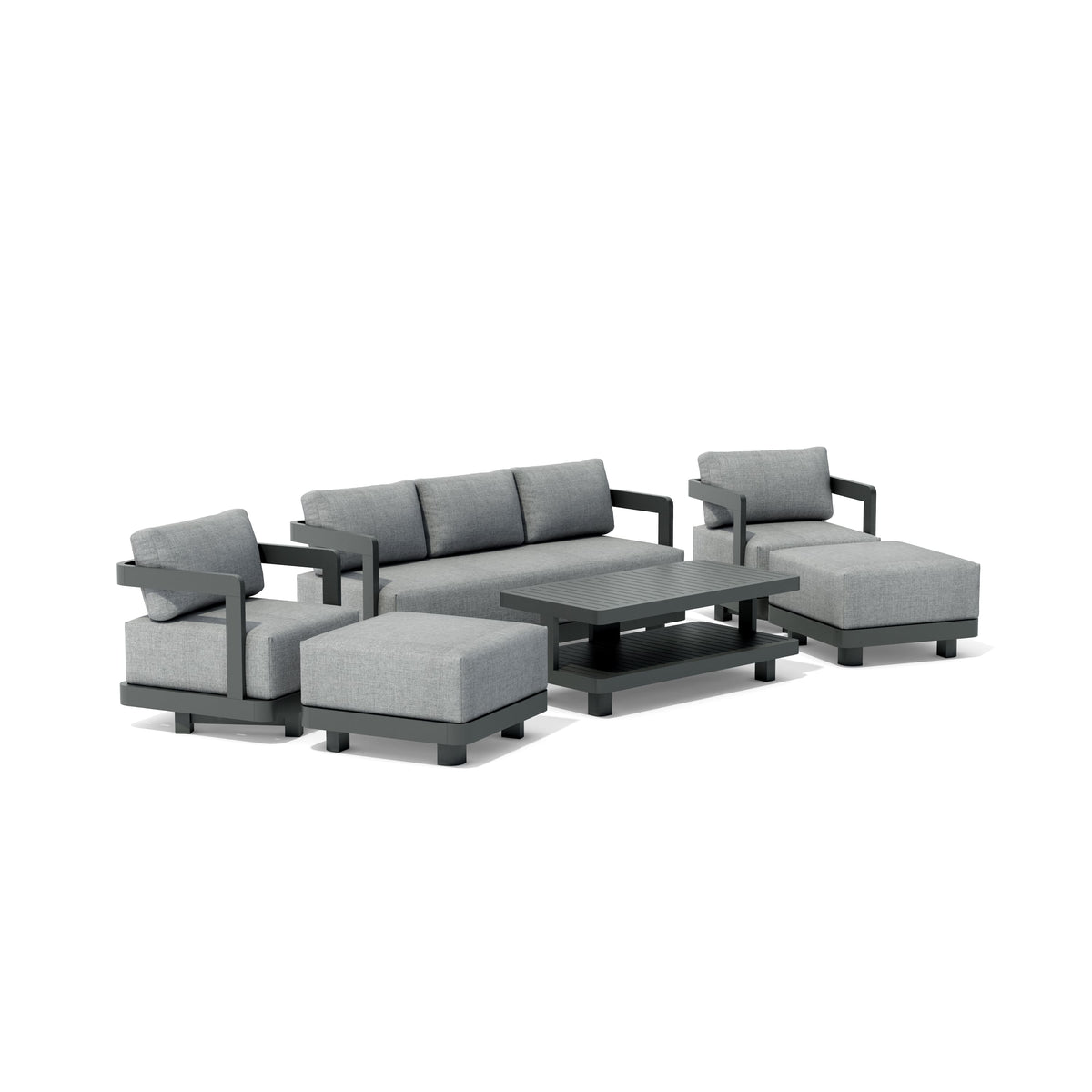 6-pc Granada Aluminum Deep Seating Sofa Susan