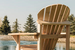 Athena Adirondack Cedar Patio Chair with Wide Arms Rest AT20