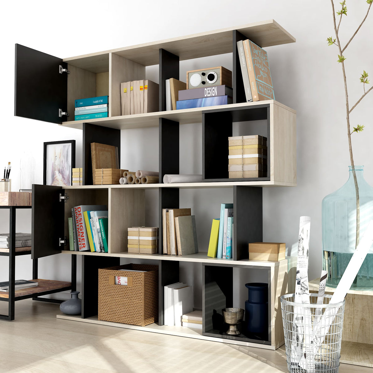 Alliance Geometric Bookcase - The Charming Bench Company