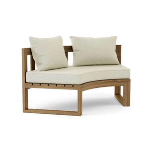 Circular Modular Deep Seating – Premium Teak Comfort Meets Custom Style - The Charming Bench Company