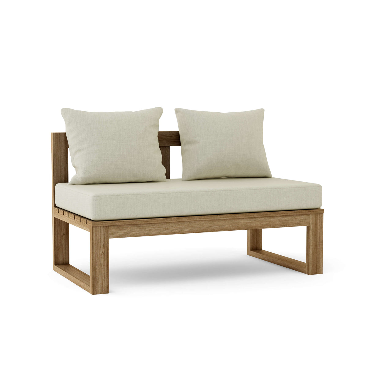Straight Modular Deep Seating – Seamless Design for Custom Outdoor Comfort - The Charming Bench Company