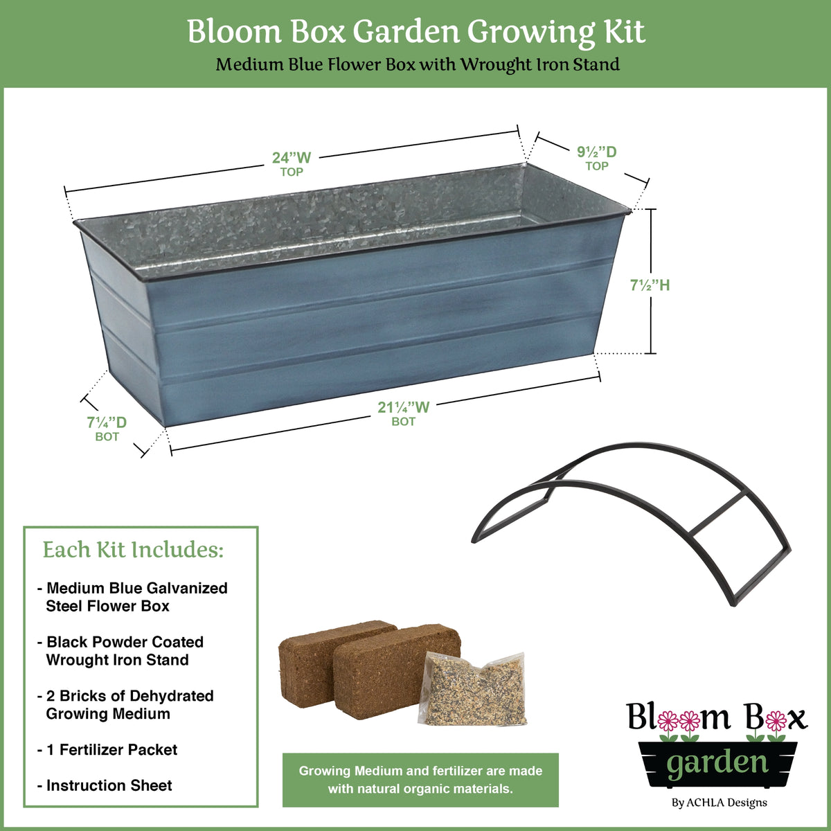 Bloom Box Garden Growing Kit with Odette Stand