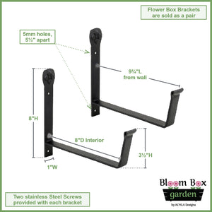 Bloom Box Garden Growing Kit with Wall Brackets