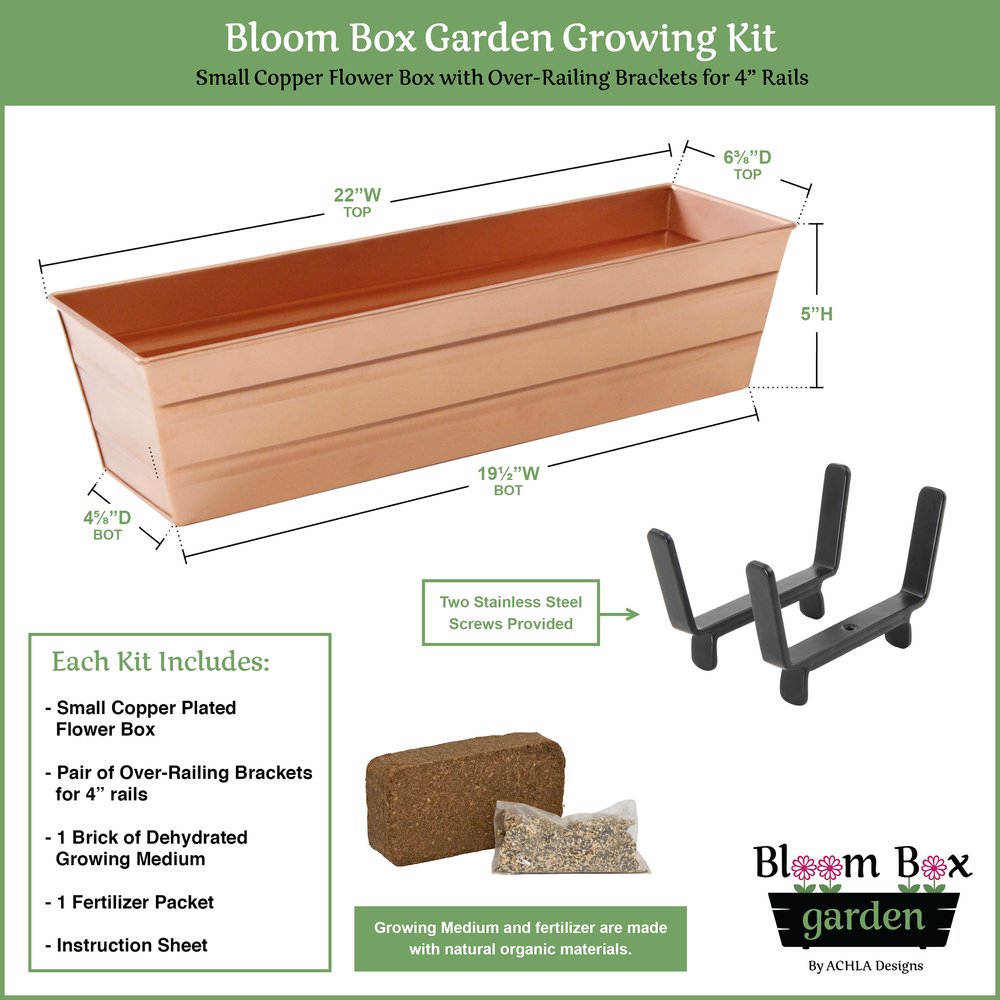 Bloom Box Garden Growing Kits – Small Size with Multiple Mounting Options