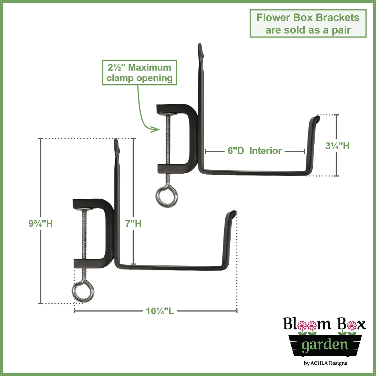 Bloom Box Garden Growing Kit with Clamp-On Brackets