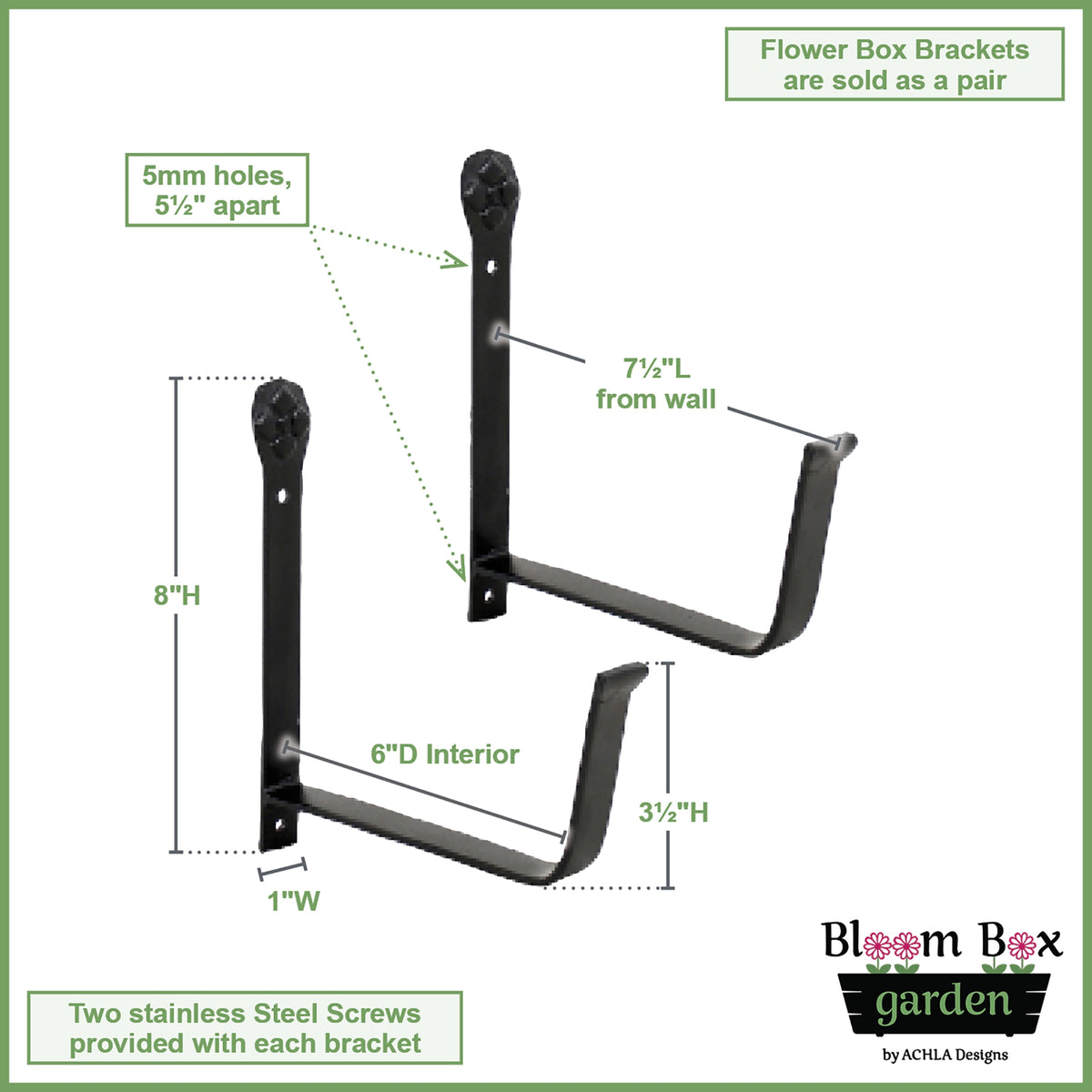 Bloom Box Garden Growing Kit with Wall Brackets