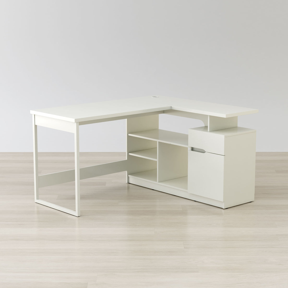 Lexi 55" L-Shaped Corner Desk - The Charming Bench Company